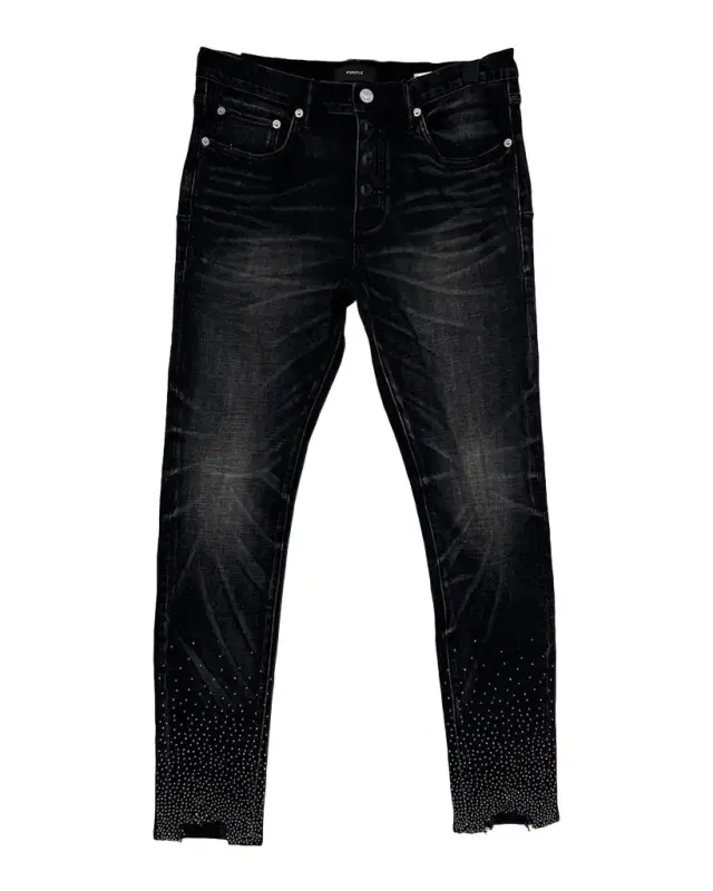 PURPLE High Contrast Bling Skinny Jeans
