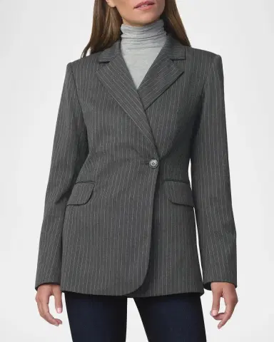 Joe's Jeans Mecah Pinstripe Double-Breasted Blazer | Thumbnail 4
