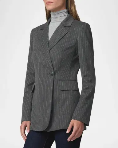 Joe's Jeans Mecah Pinstripe Double-Breasted Blazer | Thumbnail 6