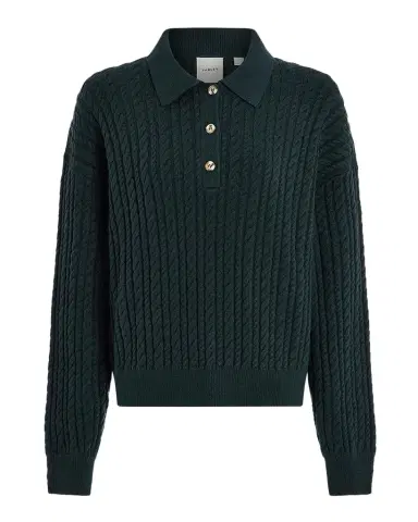 Varley Dottie Knit Polo Sweater | Thumbnail 1 Varley Dottie Knit Polo Sweater | Thumbnail 1