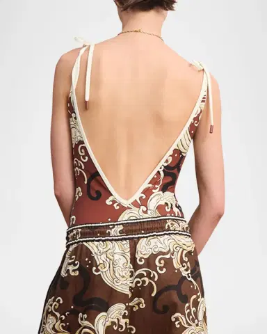 ALÉMAIS Otis V-Neck One-Piece Swimsuit | Thumbnail 3 ALÉMAIS Otis V-Neck One-Piece Swimsuit | Thumbnail 3