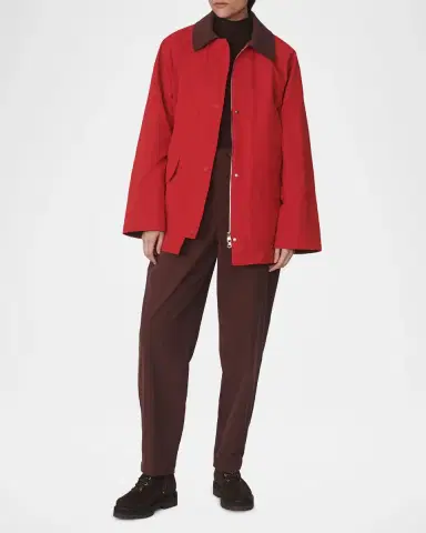 Varley Rylan Corduroy-Collar Rain Jacket | Thumbnail 2