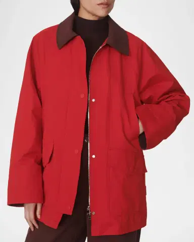 Varley Rylan Corduroy-Collar Rain Jacket | Thumbnail 4