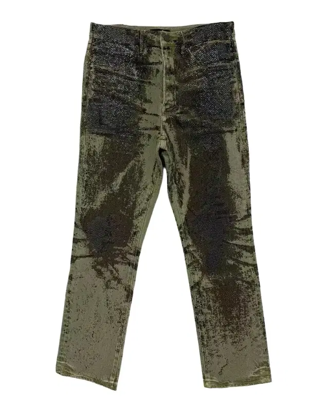 PURPLE Men's Trompe L Oeil Crystal Denim Jeans
