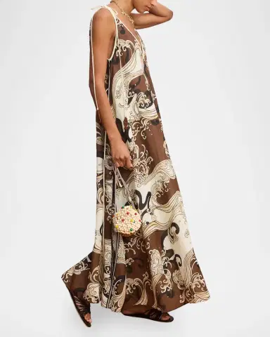ALÉMAIS Otis Paisley Print Midi Dress | Thumbnail 4