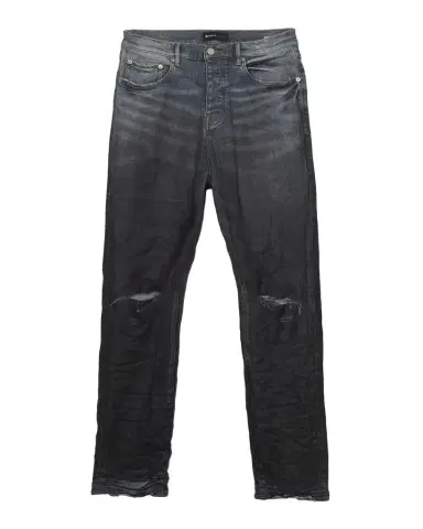 PURPLE Men's Coated Gradient Relaxed Straight-Leg Jeans | Thumbnail 1 PURPLE Men's Coated Gradient Relaxed Straight-Leg Jeans | Thumbnail 1