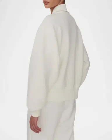 Varley Klaudia Contrast-Trim Borg Fleece Jacket | Thumbnail 3