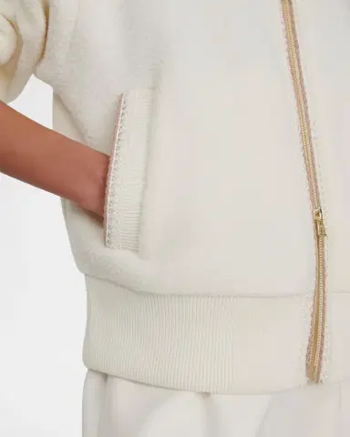 Varley Klaudia Contrast-Trim Borg Fleece Jacket | Thumbnail 5