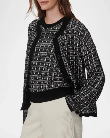 Varley Sarina Tweed Cardigan Sweater | Thumbnail 6 Varley Sarina Tweed Cardigan Sweater | Thumbnail 6