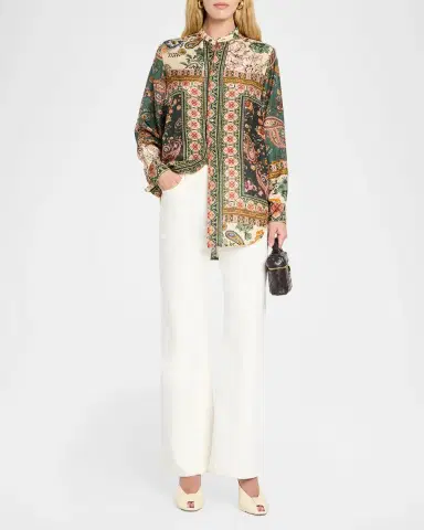Johnny Was Bingley Patchwork Floral & Paisley Shirt | Thumbnail 2 Johnny Was Bingley Patchwork Floral & Paisley Shirt | Thumbnail 2