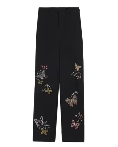 Cinq à Sept Heatset Butterfly High-Rise Trousers | Thumbnail 1