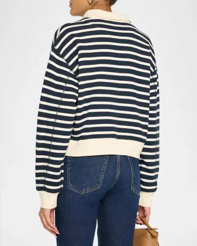 rag & bone Vintage Terry Striped Polo | Thumbnail 3