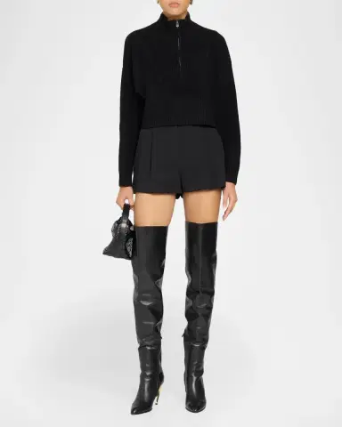 Staud Cashmere Cropped Hampton Sweater | Thumbnail 2