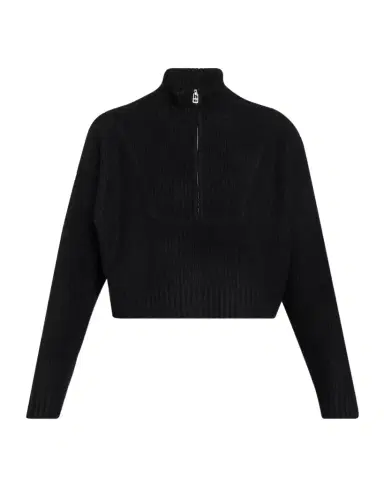 Staud Cashmere Cropped Hampton Sweater | Thumbnail 1