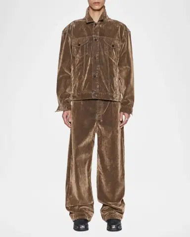 Ksubi Oh G Flocked Cotton Corduroy Trucker Jacket | Thumbnail 2 Ksubi Oh G Flocked Cotton Corduroy Trucker Jacket | Thumbnail 2
