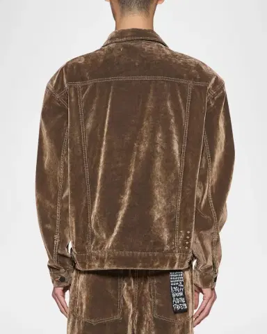 Ksubi Oh G Flocked Cotton Corduroy Trucker Jacket | Thumbnail 3 Ksubi Oh G Flocked Cotton Corduroy Trucker Jacket | Thumbnail 3