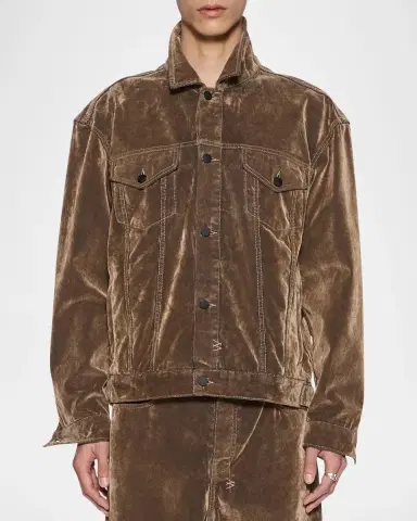 Ksubi Oh G Flocked Cotton Corduroy Trucker Jacket | Thumbnail 4 Ksubi Oh G Flocked Cotton Corduroy Trucker Jacket | Thumbnail 4