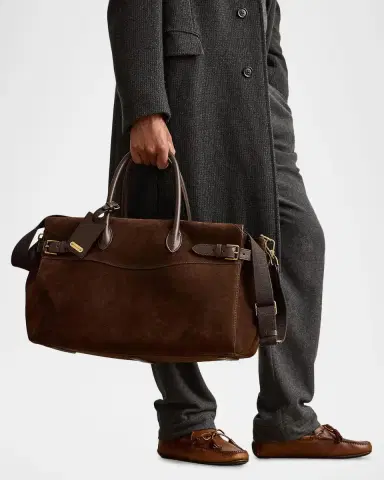 Ralph Lauren Purple Label Men's Bedford Calf-Suede Duffel | Thumbnail 2 Ralph Lauren Purple Label Men's Bedford Calf-Suede Duffel | Thumbnail 2