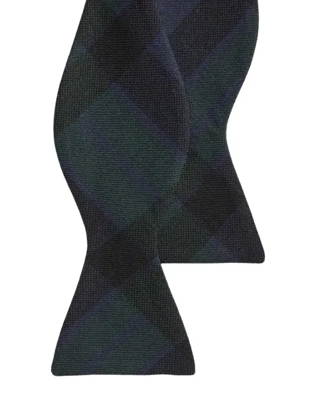 Ralph Lauren Purple Label Men's Plaid-Print Cashmere-Silk Bow Tie