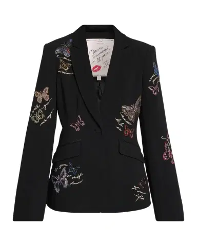 Cinq à Sept Heatset Butterfly Single-Breasted Blazer | Thumbnail 1 Cinq à Sept Heatset Butterfly Single-Breasted Blazer | Thumbnail 1