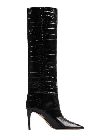 Paris Texas 85mm Mock-Croc Stiletto Knee Boots | Thumbnail 1 Paris Texas 85mm Mock-Croc Stiletto Knee Boots | Thumbnail 1
