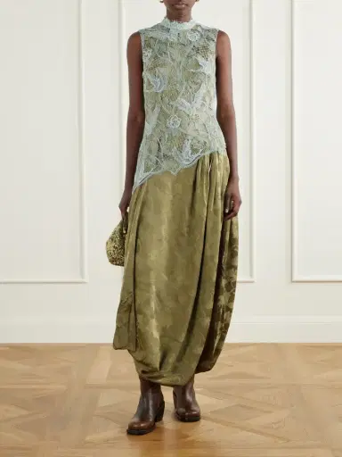 ALÉMAIS Winfred Layered Lace-trimmed Floral-jacquard Maxi Dress | Thumbnail 2 ALÉMAIS Winfred Layered Lace-trimmed Floral-jacquard Maxi Dress | Thumbnail 2