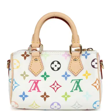 Louis Vuitton Louis Vuitton X Murakami Nano Speedy Bag White Multicolor Monogram Gold Hardware | Thumbnail 5 Louis Vuitton Louis Vuitton X Murakami Nano Speedy Bag White Multicolor Monogram Gold Hardware | Thumbnail 5