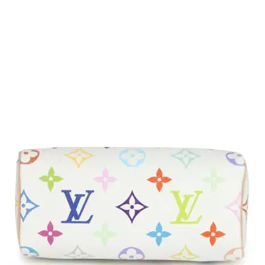 Louis Vuitton Louis Vuitton X Murakami Nano Speedy Bag White Multicolor Monogram Gold Hardware | Thumbnail 7 Louis Vuitton Louis Vuitton X Murakami Nano Speedy Bag White Multicolor Monogram Gold Hardware | Thumbnail 7