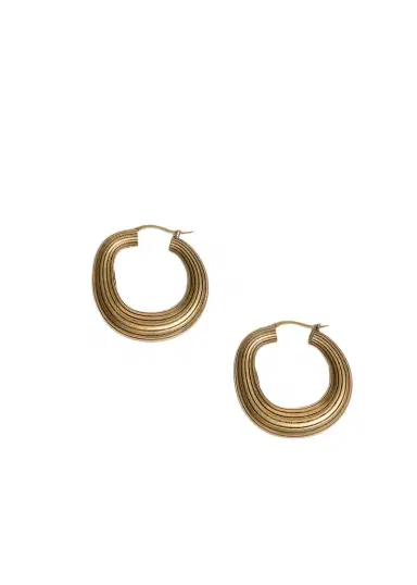 Khaite Santa Fe Hoop Earrings In | Thumbnail 1
