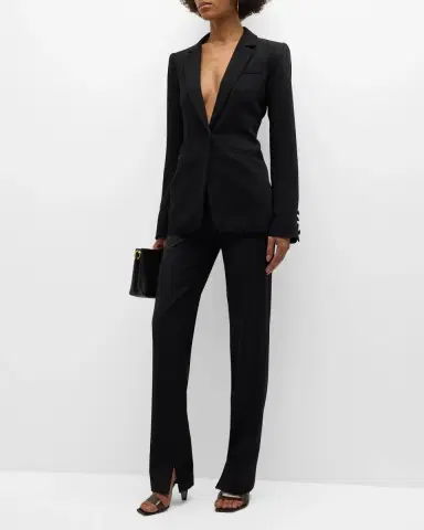 Cinq à Sept Karlie Tailored Crepe Blazer | Thumbnail 2 Cinq à Sept Karlie Tailored Crepe Blazer | Thumbnail 2