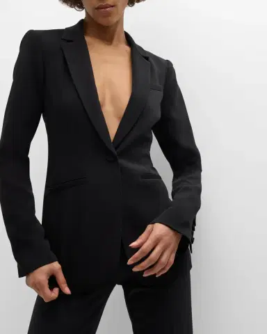 Cinq à Sept Karlie Tailored Crepe Blazer | Thumbnail 7 Cinq à Sept Karlie Tailored Crepe Blazer | Thumbnail 7