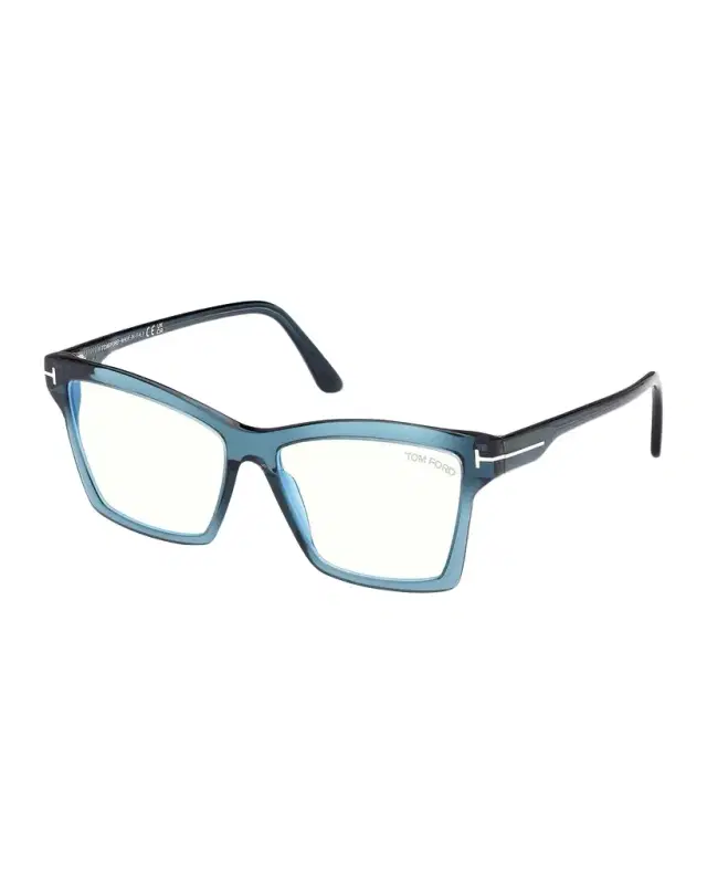 Tom Ford Men's Acetate Square Blue-Block Frames