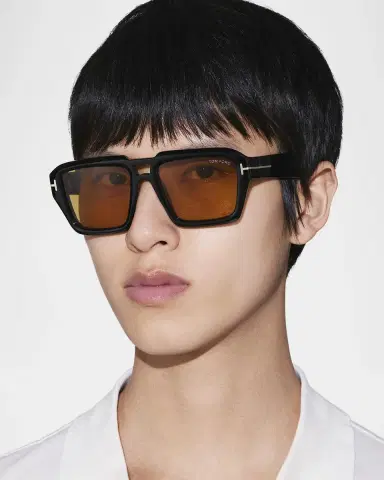 Tom Ford Men's FT1202M Acetate Rectangle Sunglasses | Thumbnail 5 Tom Ford Men's FT1202M Acetate Rectangle Sunglasses | Thumbnail 5