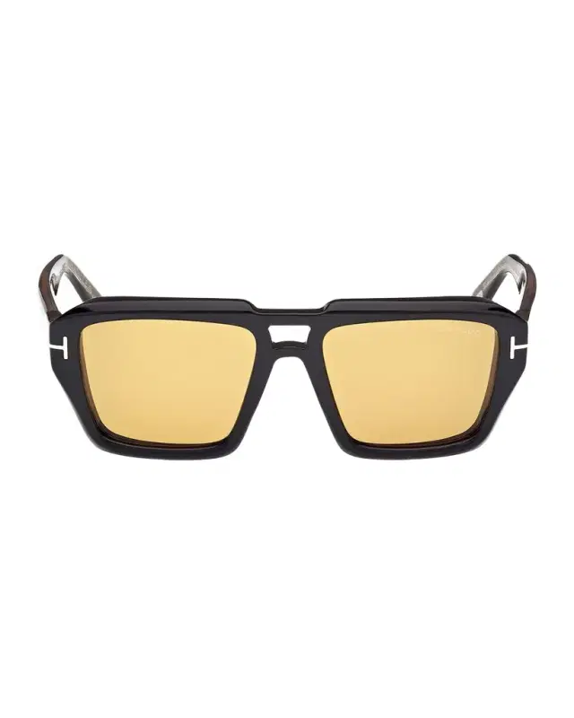 Tom Ford Men's FT1202M Acetate Rectangle Sunglasses