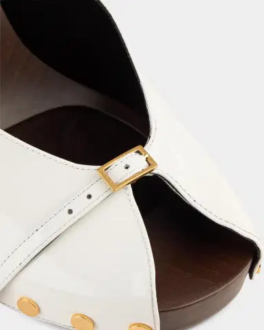 Versace Sassi 105mm Patent Leather Clogs | Thumbnail 5