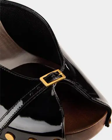 Versace Sassi 105mm Patent Leather Clogs | Thumbnail 5