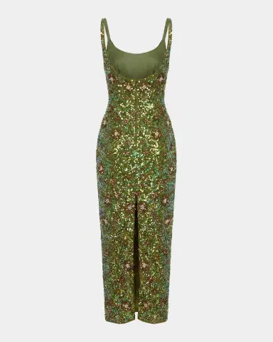 Mac Duggal Floral Beaded Cocktail Sheath Dress | Thumbnail 5 Mac Duggal Floral Beaded Cocktail Sheath Dress | Thumbnail 5