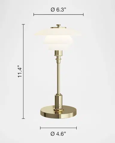 Louis Poulsen PH 1/1 12" Portable Table Lamp, Brass | Thumbnail 3