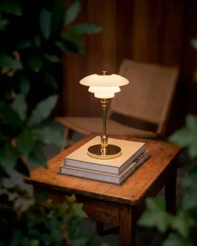 Louis Poulsen PH 1/1 12" Portable Table Lamp, Brass | Thumbnail 4