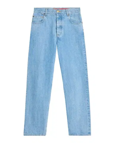 Thom Browne Men's Washed Selvedge Denim Straight-Leg Jeans | Thumbnail 1 Thom Browne Men's Washed Selvedge Denim Straight-Leg Jeans | Thumbnail 1