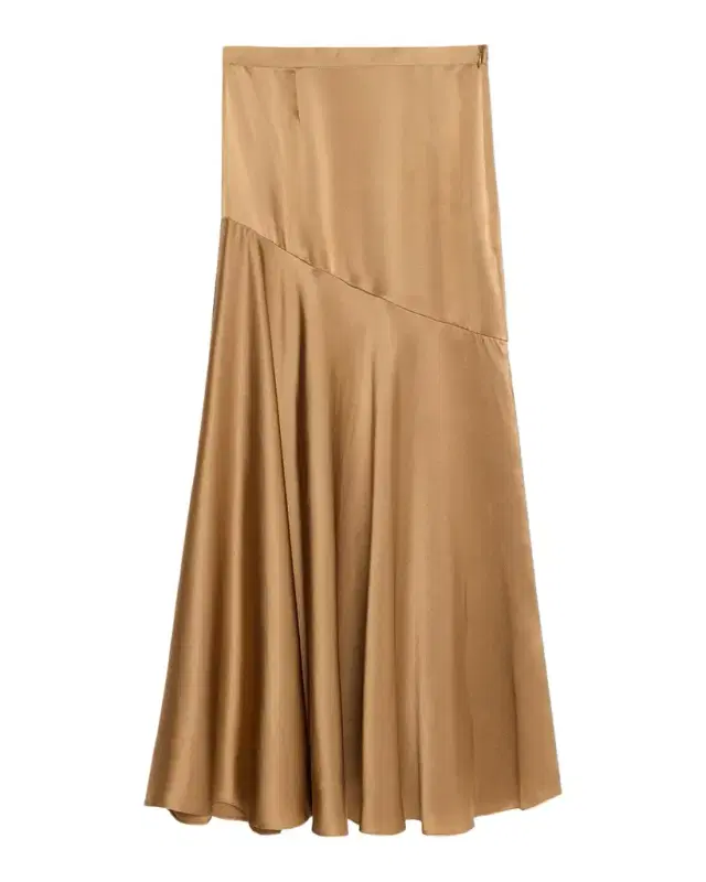 Tess Silk Charmeuse Midi Skirt
