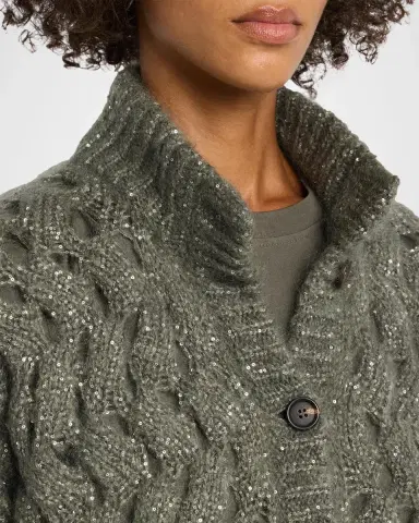 Brunello Cucinelli Ocean Waves Diamante Mohair Cardigan | Thumbnail 5 Brunello Cucinelli Ocean Waves Diamante Mohair Cardigan | Thumbnail 5