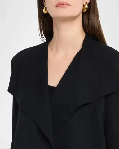 Neiman Marcus Cashmere Draped-Front Cardigan | Thumbnail 5 Neiman Marcus Cashmere Draped-Front Cardigan | Thumbnail 5