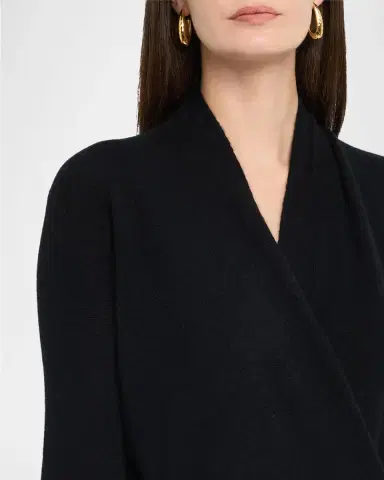 Neiman Marcus Wrap-Front Cashmere Top | Thumbnail 5 Neiman Marcus Wrap-Front Cashmere Top | Thumbnail 5