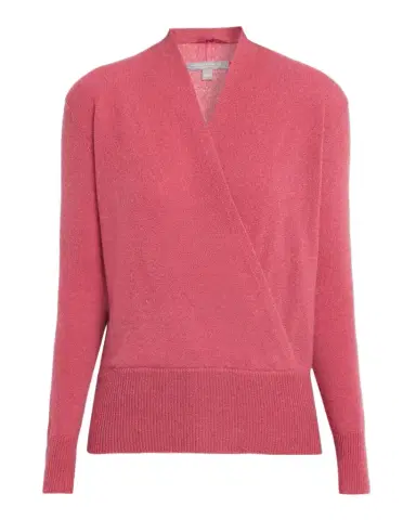 Neiman Marcus Wrap-Front Cashmere Top | Thumbnail 1 Neiman Marcus Wrap-Front Cashmere Top | Thumbnail 1