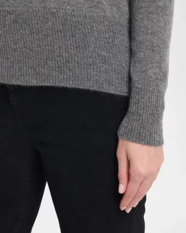 Neiman Marcus Wrap-Front Cashmere Top | Thumbnail 5