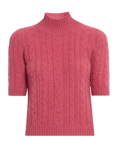 Neiman Marcus Cable-Knit Shrunken Cashmere Sweater | Thumbnail 1 Neiman Marcus Cable-Knit Shrunken Cashmere Sweater | Thumbnail 1