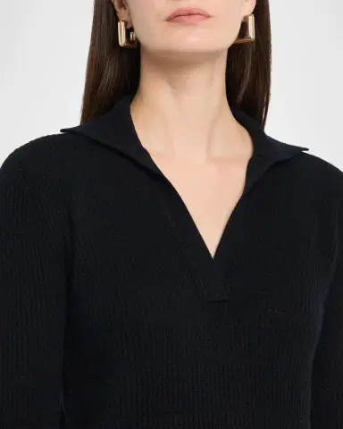 Neiman Marcus Cashmere Polo Sweater | Thumbnail 5 Neiman Marcus Cashmere Polo Sweater | Thumbnail 5