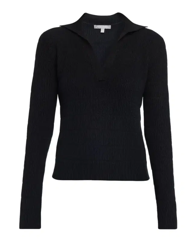 Neiman Marcus Cashmere Polo Sweater