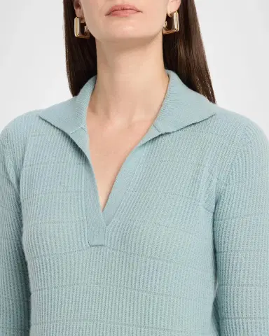 Neiman Marcus Cashmere Polo Sweater | Thumbnail 5 Neiman Marcus Cashmere Polo Sweater | Thumbnail 5